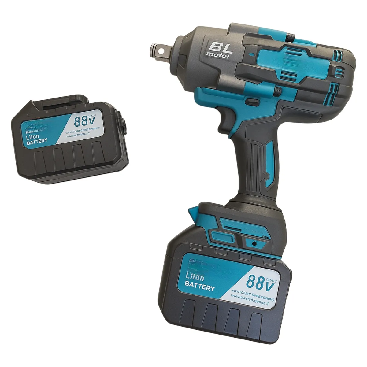 Impact Wrench Tool Set - High-End, with Charger and Bits