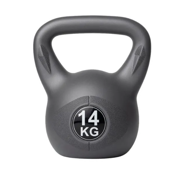 14KG Grey Kettlebell Heavy Duty Strength Training Home Gym