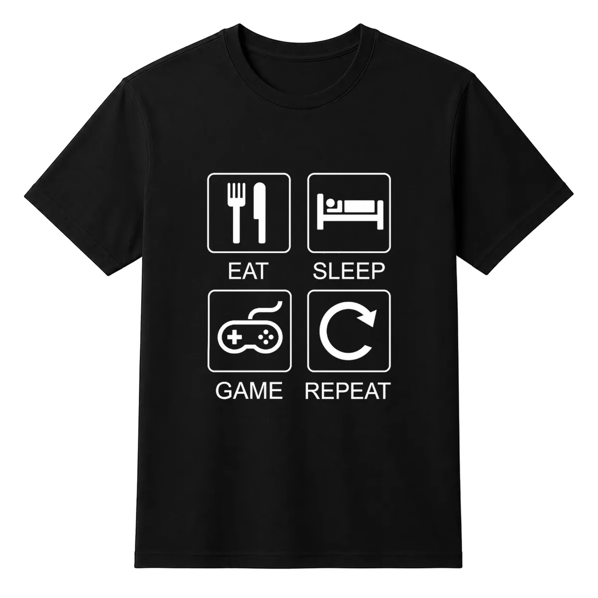 Eat Sleep Game Repeat Gaming Life Tee Unisex T-shirt