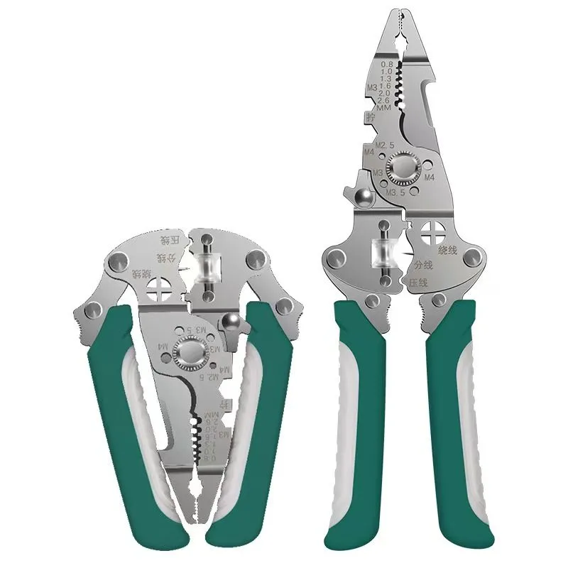 10 in 1 Folding Wire Stripper Crimper Tool, Electrician Wire Cutters