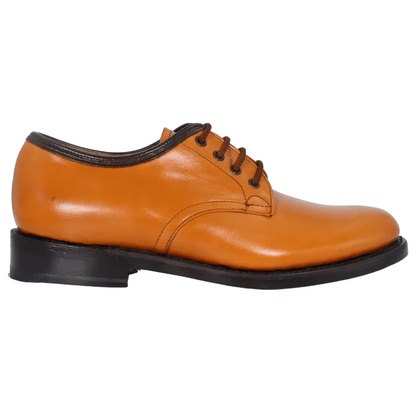 Saxone - PIF/PFH Plain Tan/Ivy Wood/Choc French Calf Mens Lace Ups
