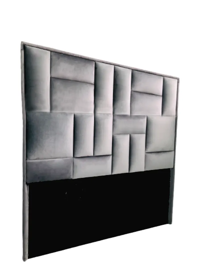 Modern De Papella - Grey Headboard Double Size