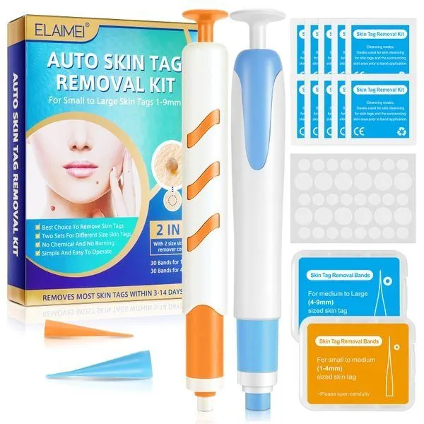 Elaimei 2-in-1 Wart Removal Pen - Double Heads (Big Blue, Little Orange)