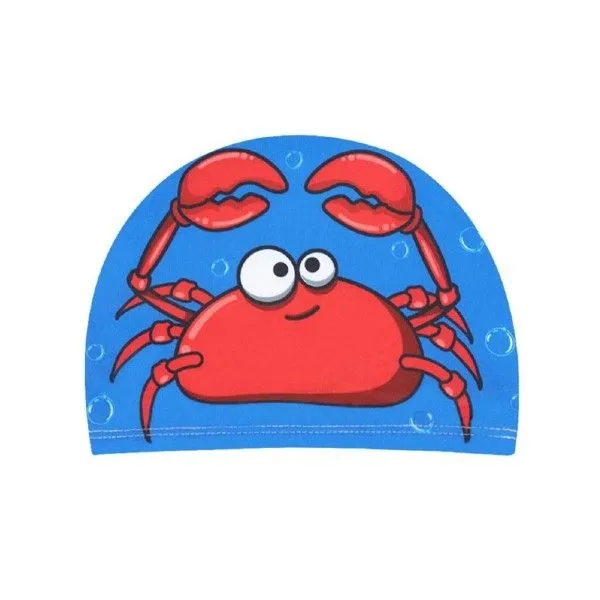 Swimming Cap for Kids Unisex - Blue Crab