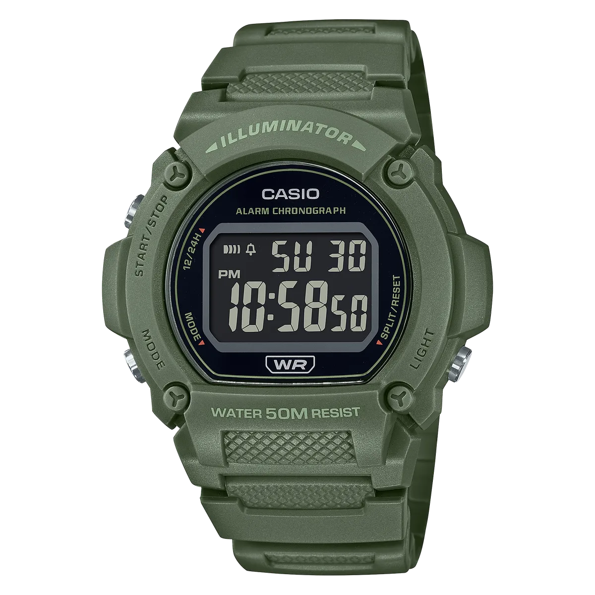 Casio Standard Men's W-219HC Series - Green