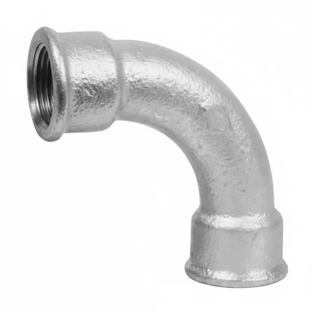 K-Brand 90-Degree Galvanized Metal Bend Fitting 32mm F/F