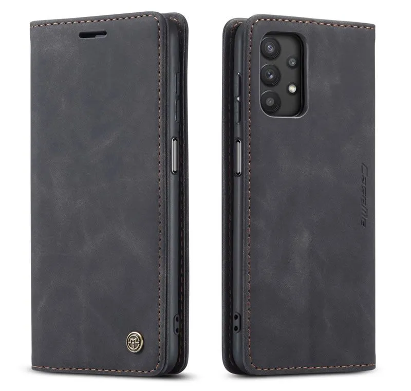 CaseMe Wallet Case Compatible with Samsung A32 4G - Black