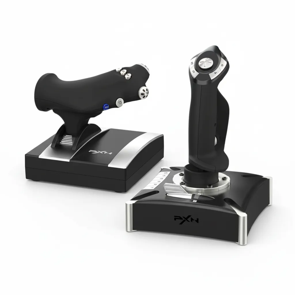PXN USB Flight Joystick with 16 Programmable Buttons and Vibration