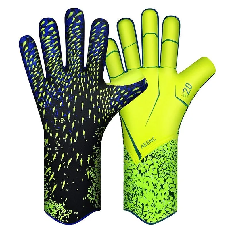 Soccer Goalkeeper Gloves,Youth Goalie Gloves Suitable Boys,Children,Size 7 - Green