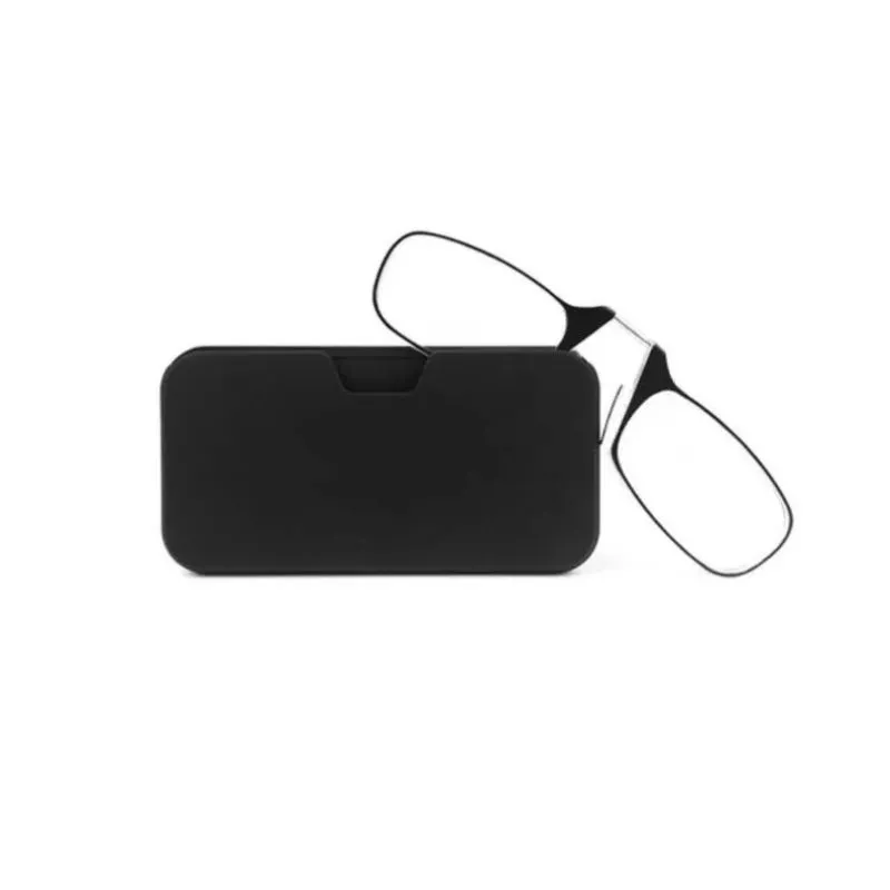 Armless Reading Glasses +2, Nose Clip, Thin Frame, Eye Protection