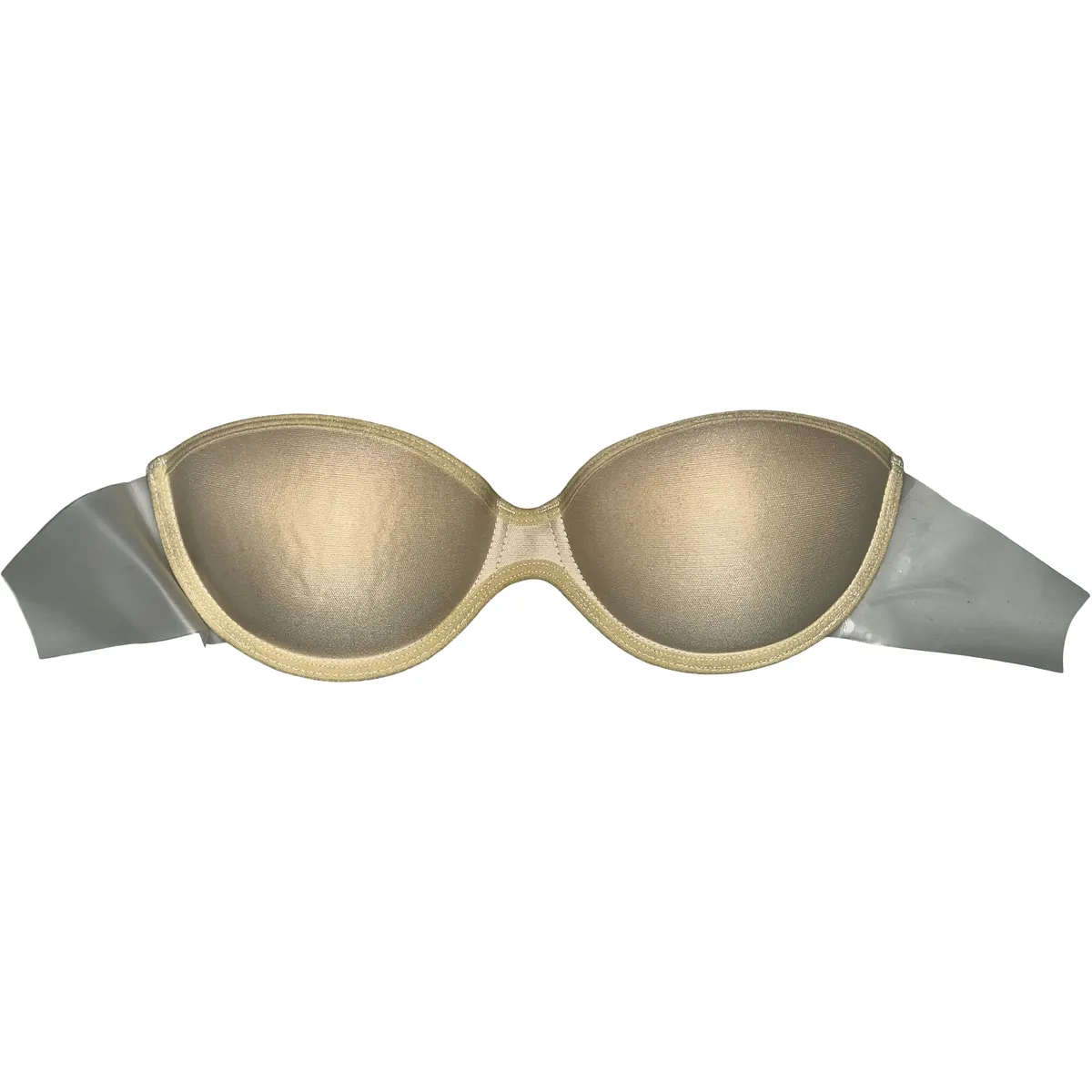 Prym Adhesive Padded Bra, Strapless for Low-Cut Dresses, A Size (70) Beige