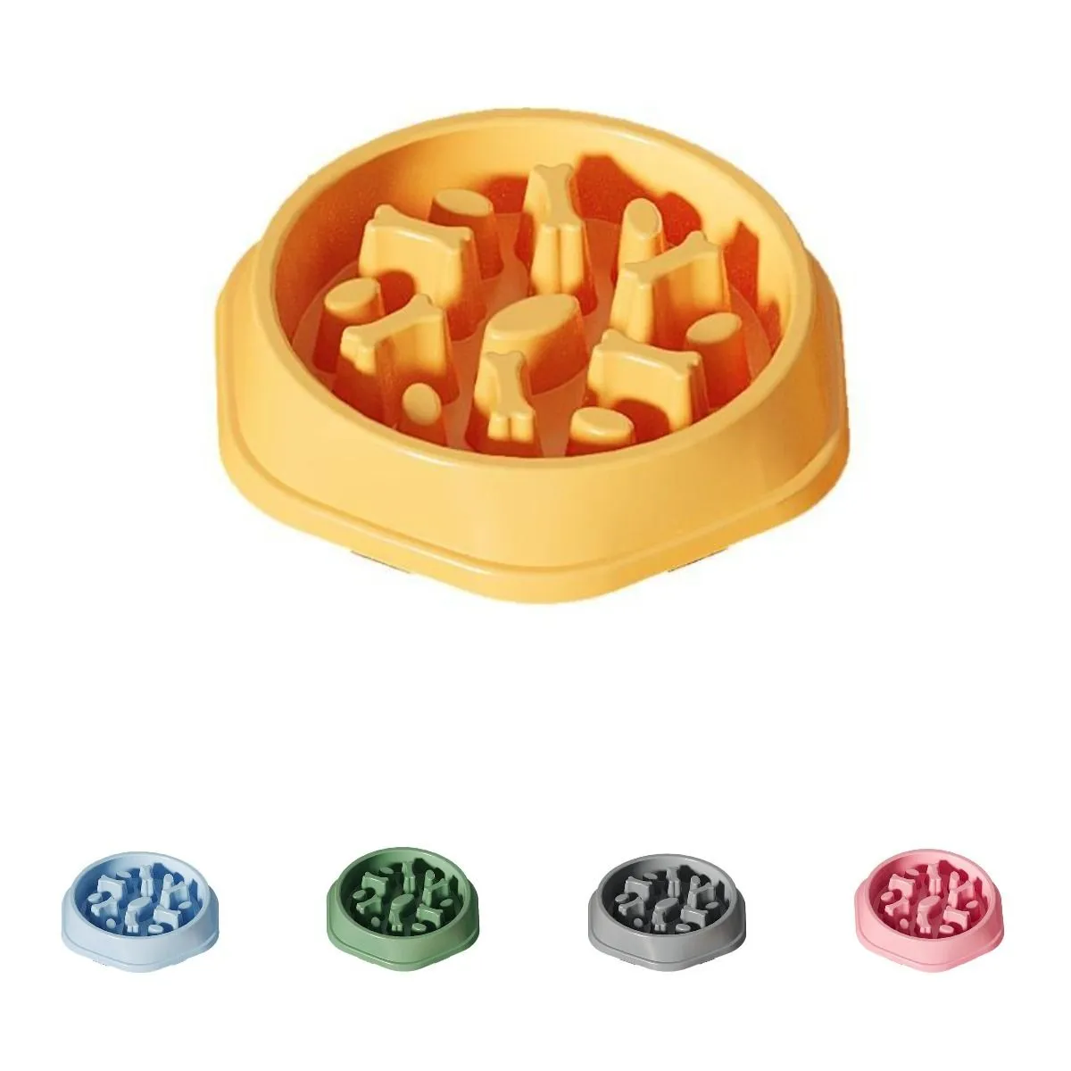 Pastel Slow Feeder Dog Bowl Anti Choke Lick Mat