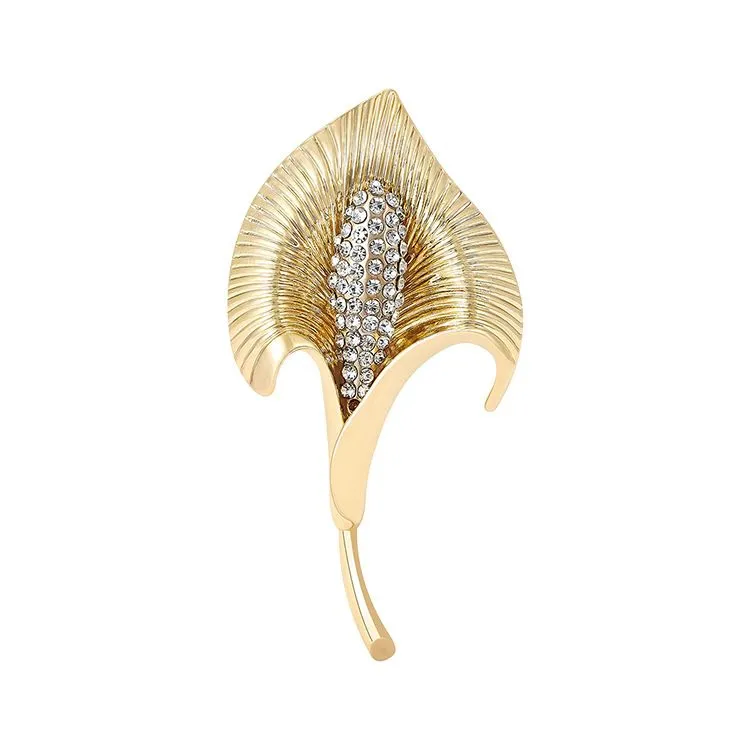 Vintage Calla Lily Brooch Fashion Jewelry Gift for Women Stylish Quality
