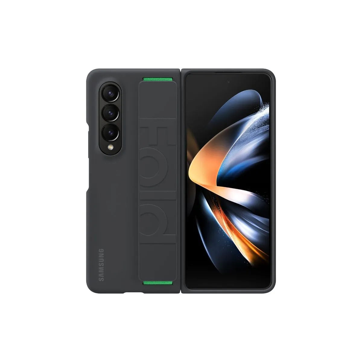 Samsung Galaxy Z Fold4 Silicone Grip Cover - Black