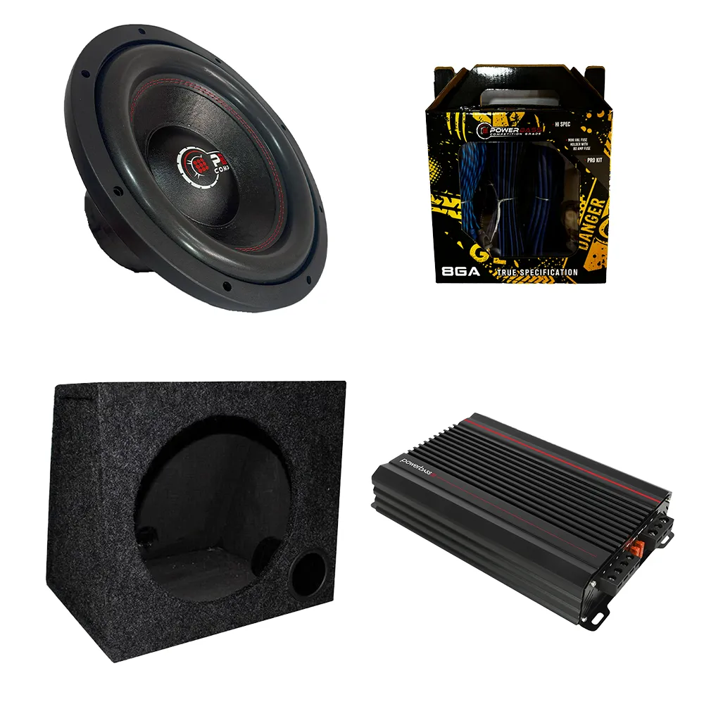 Powerbass Complete 12" Bass Upgrade Kit - Subwoofer, Amplifier & Wiring