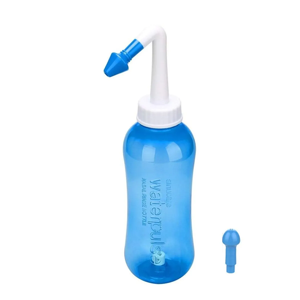 500ml Manual Nasal Irrigation Bottle for Adults & Kids Includes Two Nozzles
