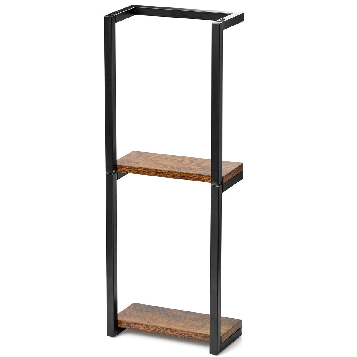 ChenshiaTowel Racks For Bathroom 2Tier Wall-Mounted Towel Rack Wooden Shelf