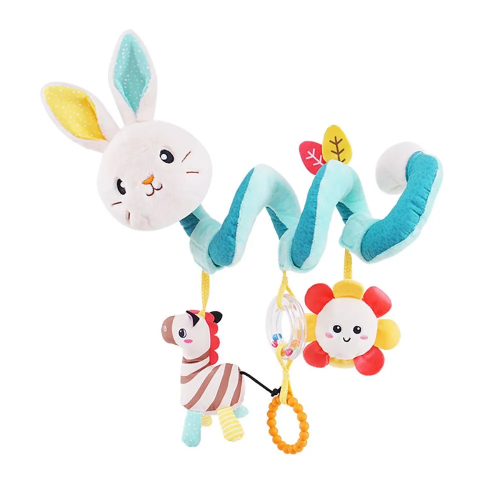 Baby Stroller Toys - Puzzle Bed Pendant Toys - Baby Bed Bells And Bed Wraps - Blue