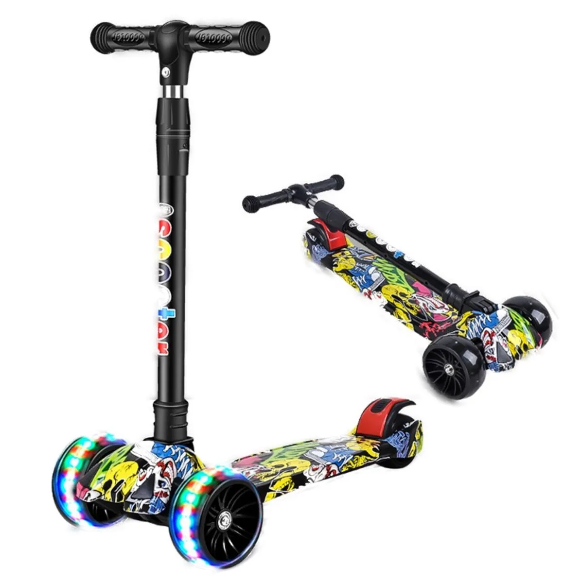 Kids Glide Scooter With LED Lights
