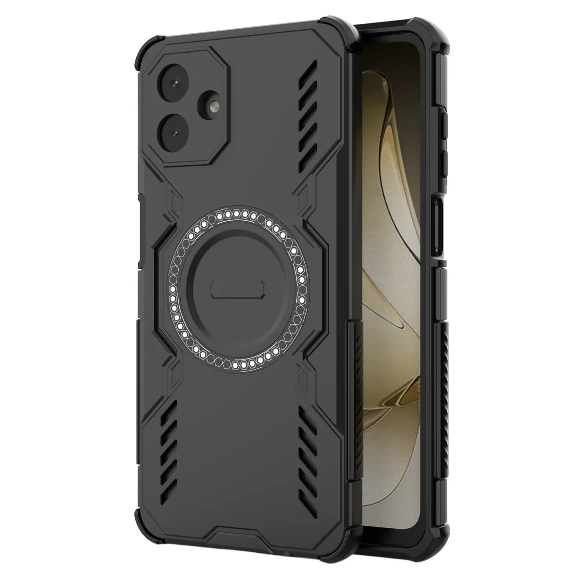 Ultra-Slim Wireless Magnetic Phone Case Compatible With Samsung A07 4G - Black