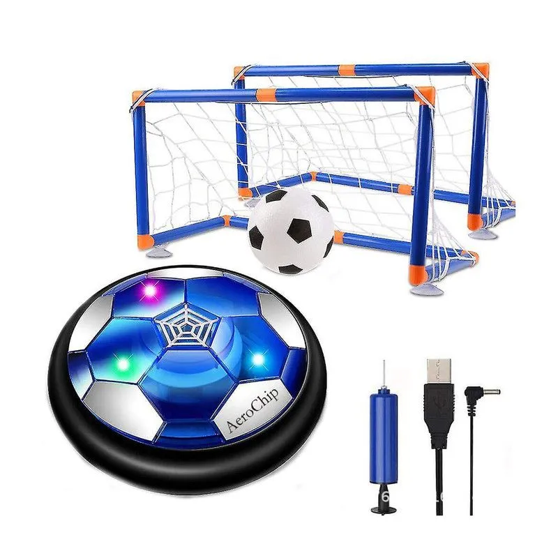 LED Hover Soccer Ball Set with 2 Goals & 2 Footballs for Kids