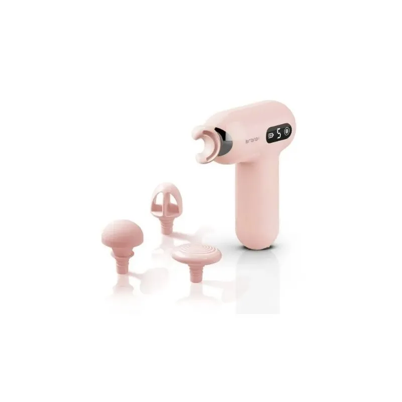 DW Portable ABS Handheld Relaxation Body Mini Massage Gun - 6 Speeds - H05 - Pink