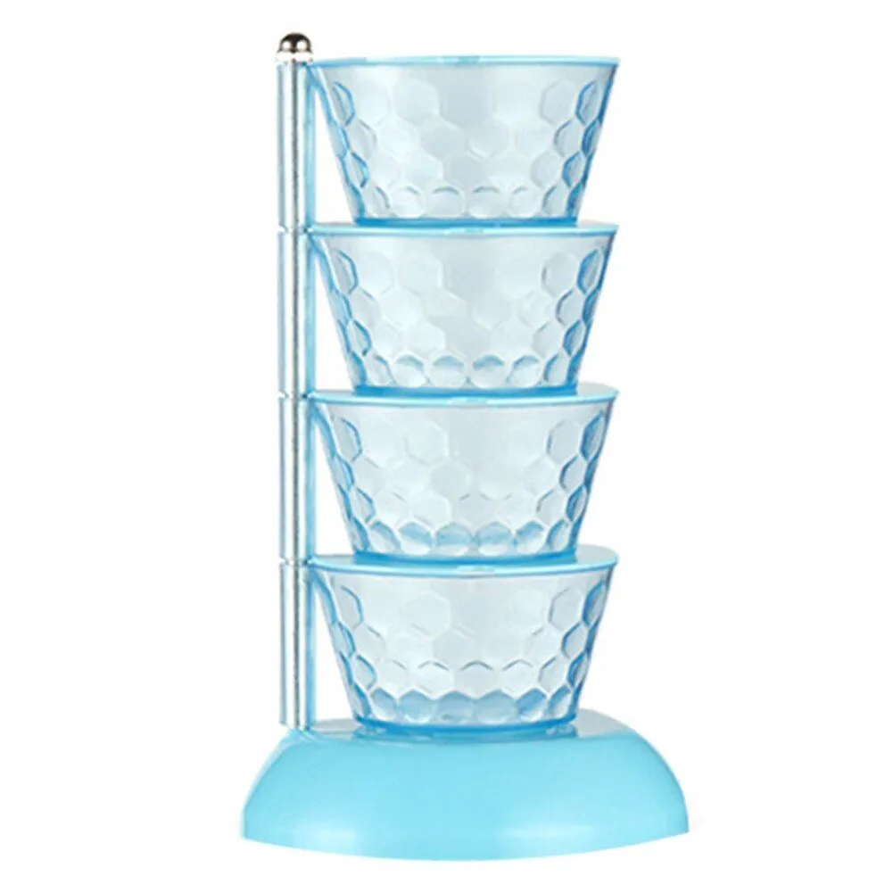 Kitchen Vertical Rotatable Seasoning Spice Box - Blue