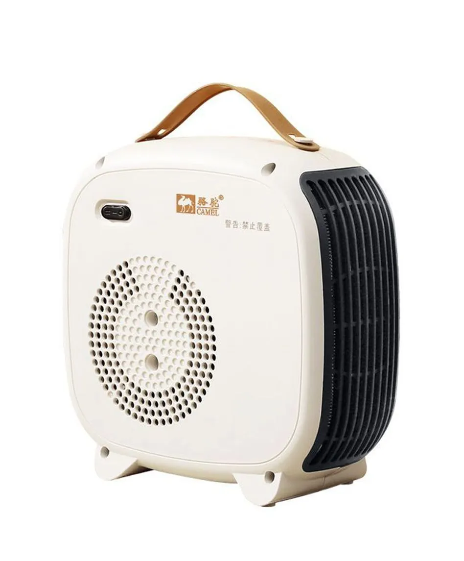 Portable Electric Fan Heater, Compact Heater with Carry Handle, Fast Warm