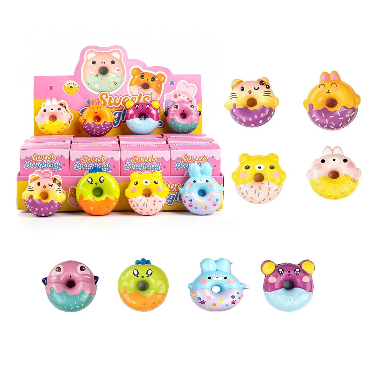 24PCS Animal Sensory Toys for Kids, Slow Rising Foam Squishies for Kids