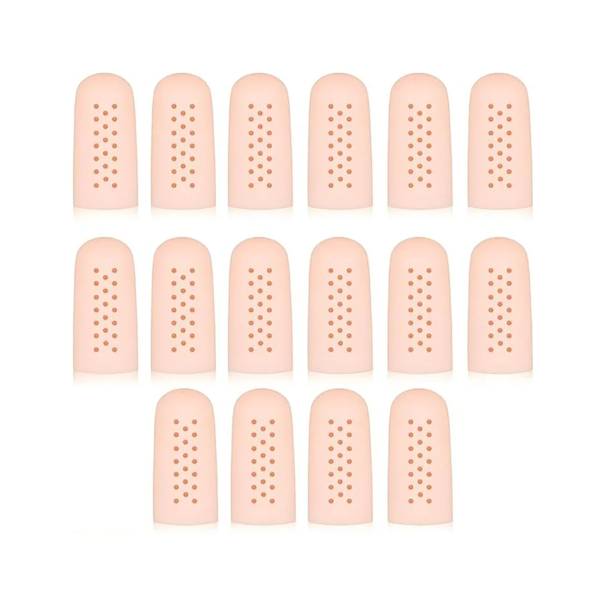 16-Piece Finger Cots with Air Holes Finger Protectors Finger Caps Gloves