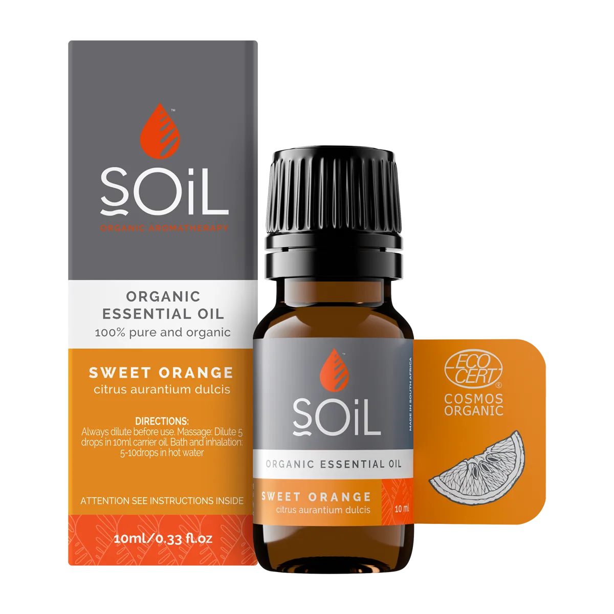 SOiL Organic Sweet Orange 10ml (Citrus Sinensis)