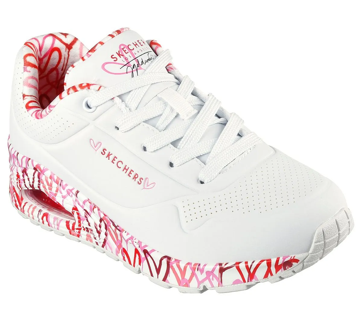 Skechers Uno Loving Love White/Red/Pink (155506)
