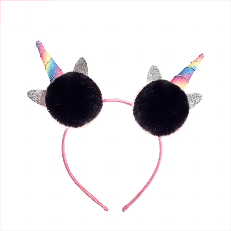 Cat Ear Hair Accessory Sweet Girl Christmas Headband - Black