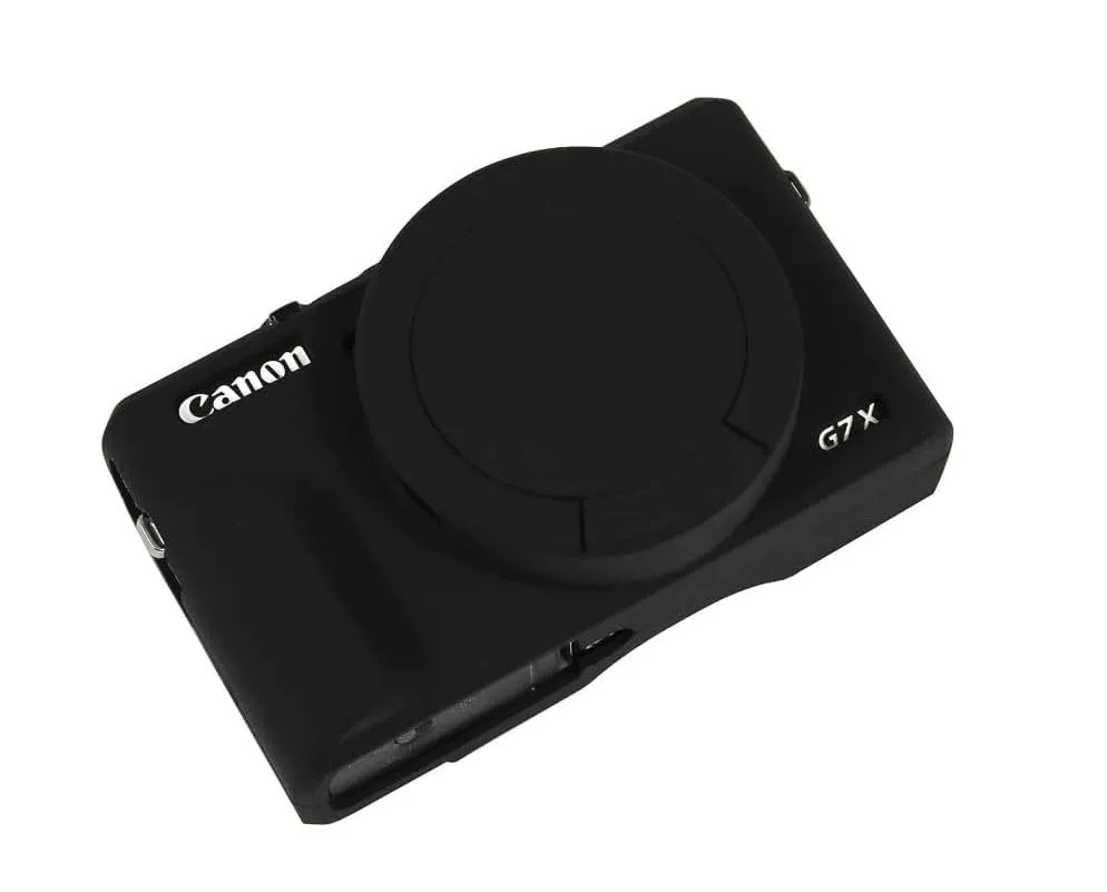 Camera Silicone Case Compatible with Canon Powershot G7 X Mark III black