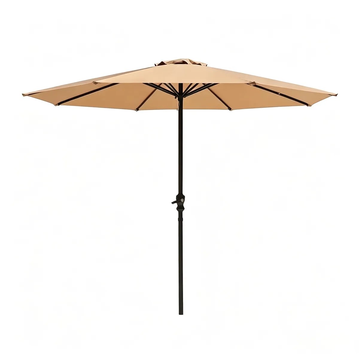 Round Patio Umbrella, Market Umbrella for Porch, Deck, Poolside, and Patio