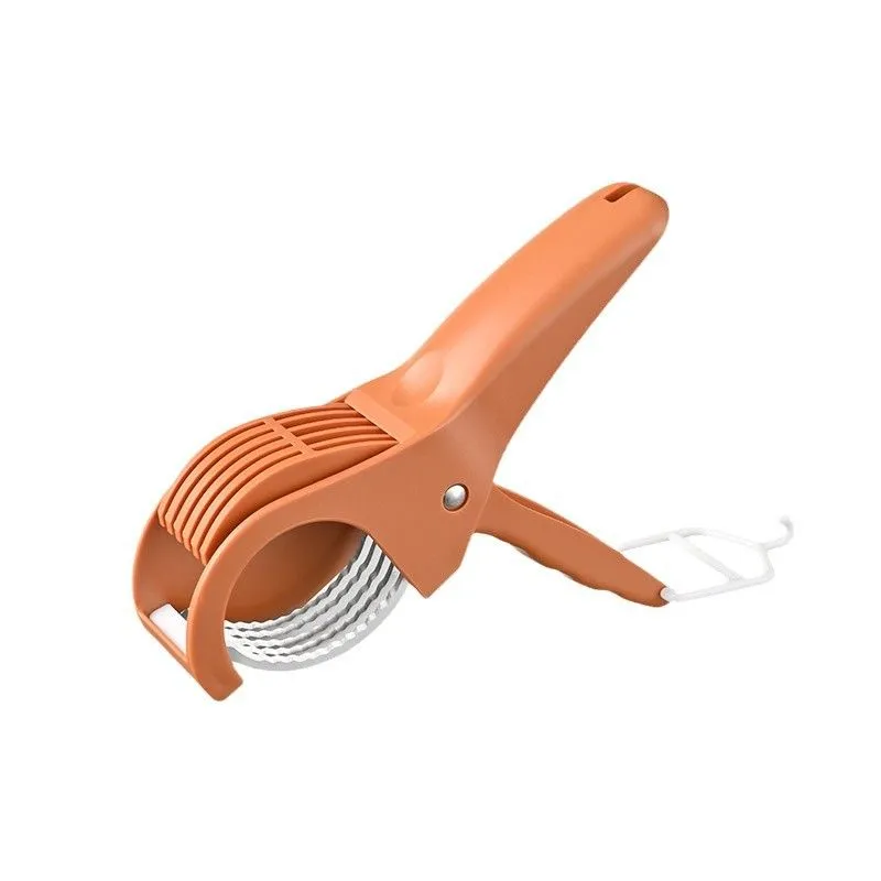 Multifunctional Vegetable and Fruit Slicer, Ergonomic Green Kitchen Cutter