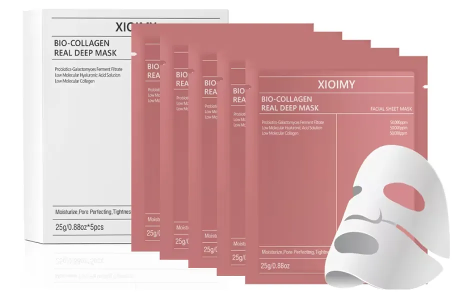 Xioimy 5 pieces Collagen Moisturising Facial Masks