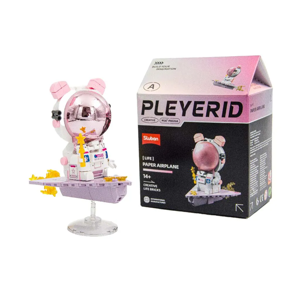 Sluban Building Set: Pleyerid - Astronaut - Paper Airplane
