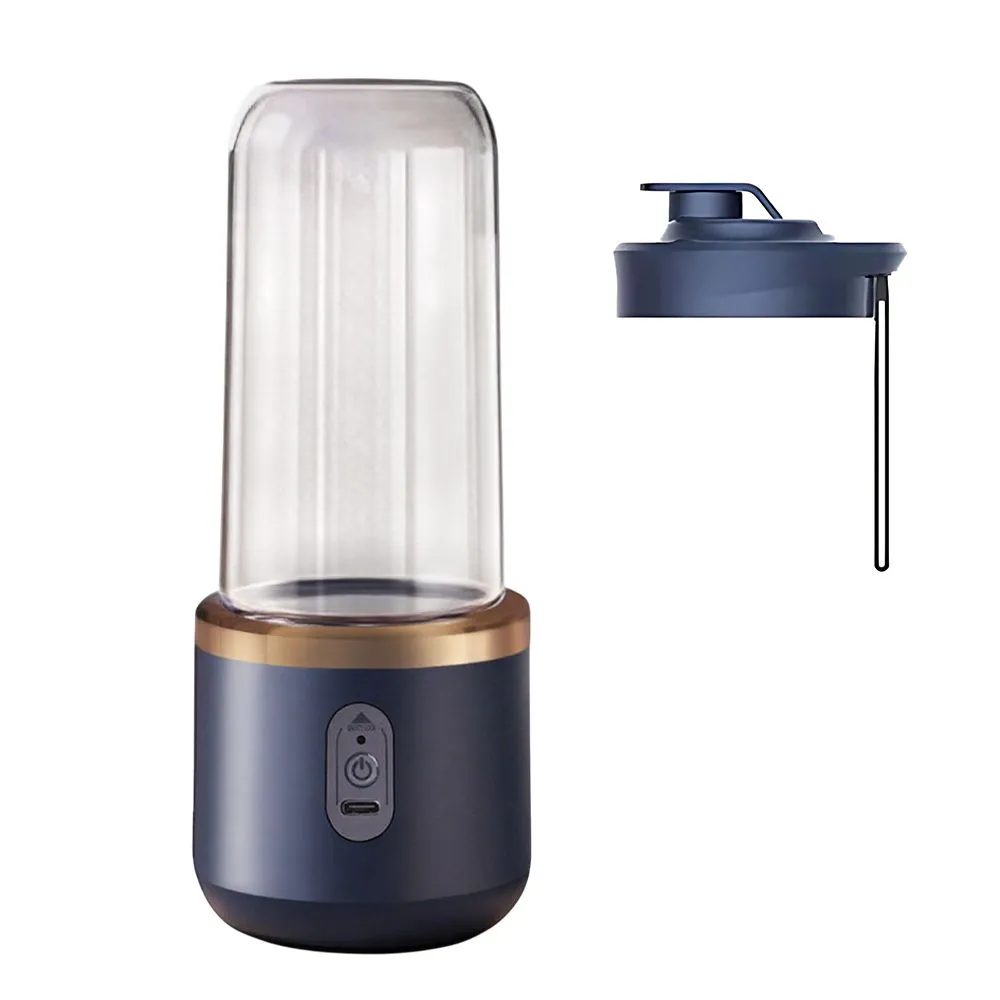 Mini USB Smoothie, 400ml Portable Juicer, Auto Clean - Blue