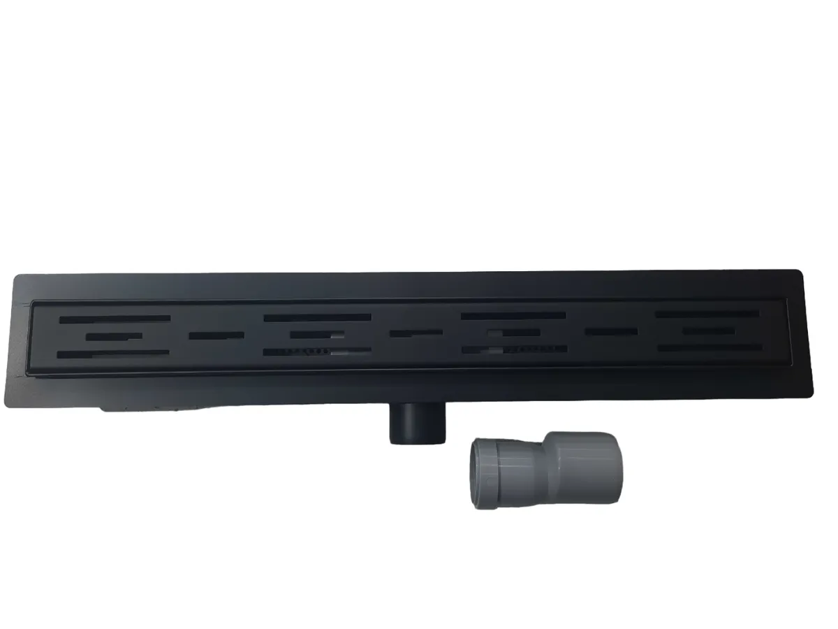 Xquisite Shower Channel Drain - 500mm - Matt Black