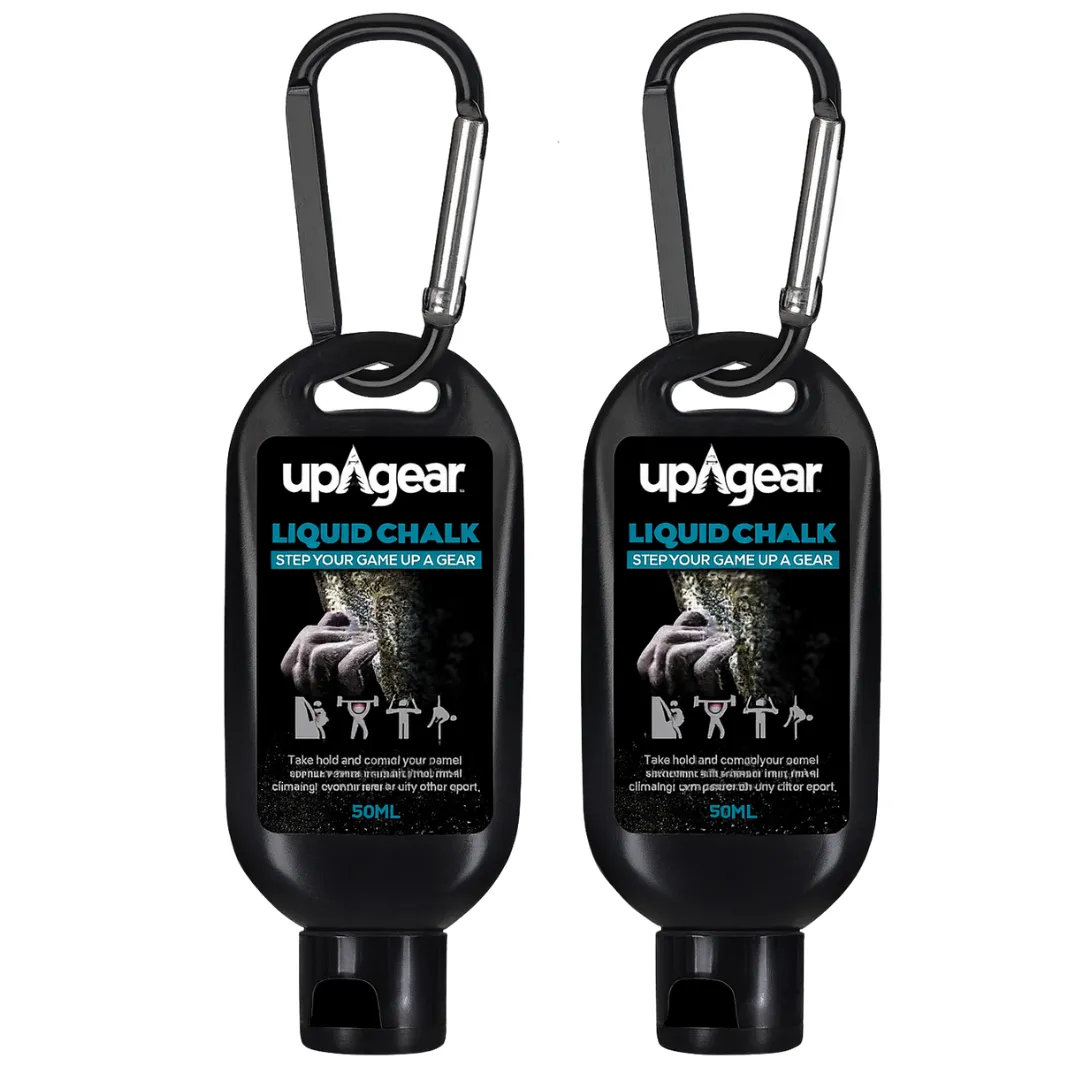 UpGear Liquid Chalk 50ml 2 Pack -Fast-Dry Professional Grip -Gym & Climbing