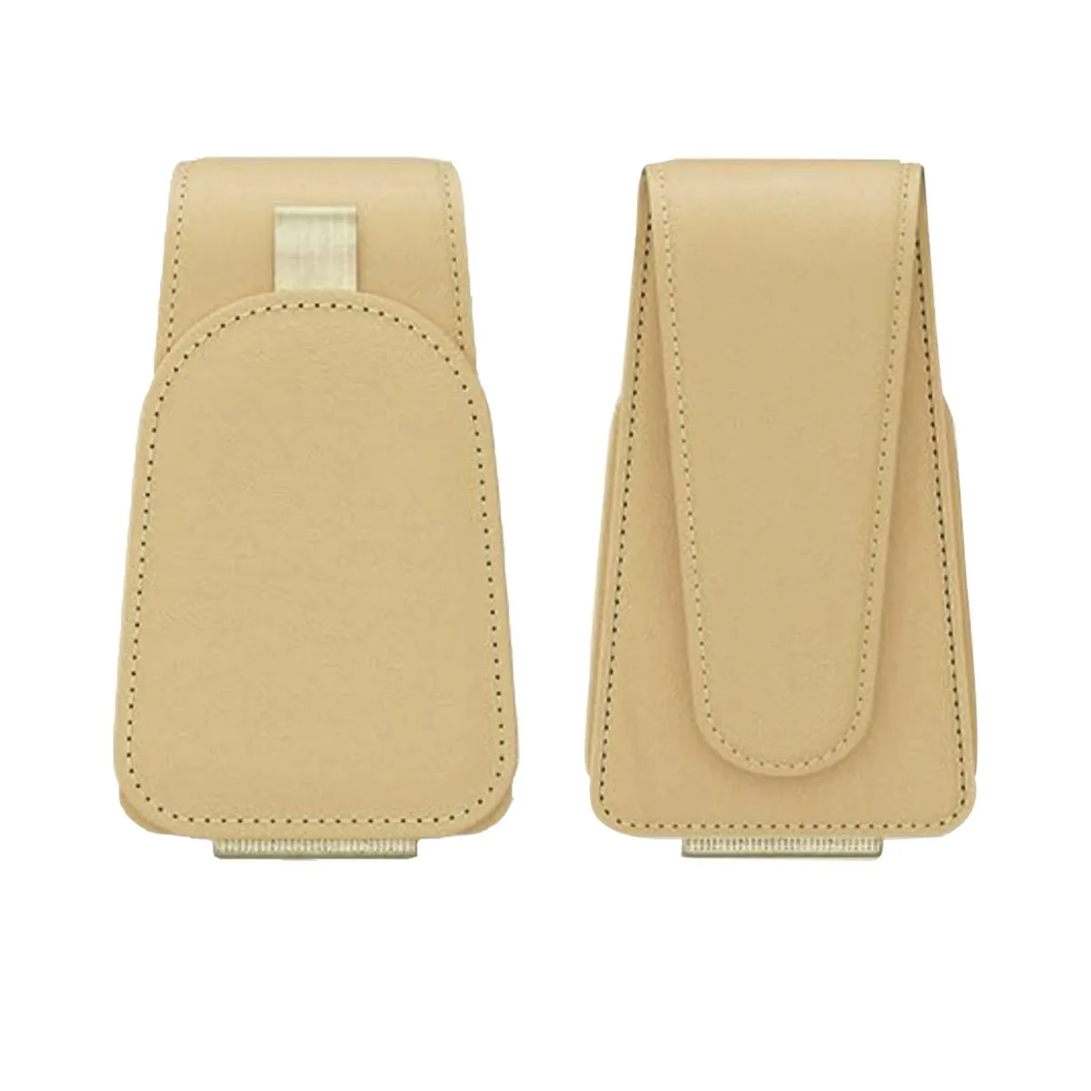 Sunglass Holder for Car Sun Visor, Magnetic Sunglasses Clip, Leather Clip