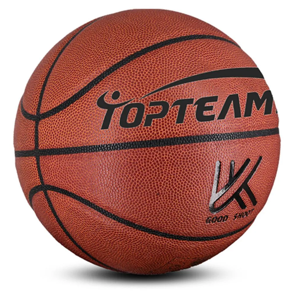 Basketball PU Leather - TOPTEAMS - Outdoor Street Ball - Size 7 - Brown