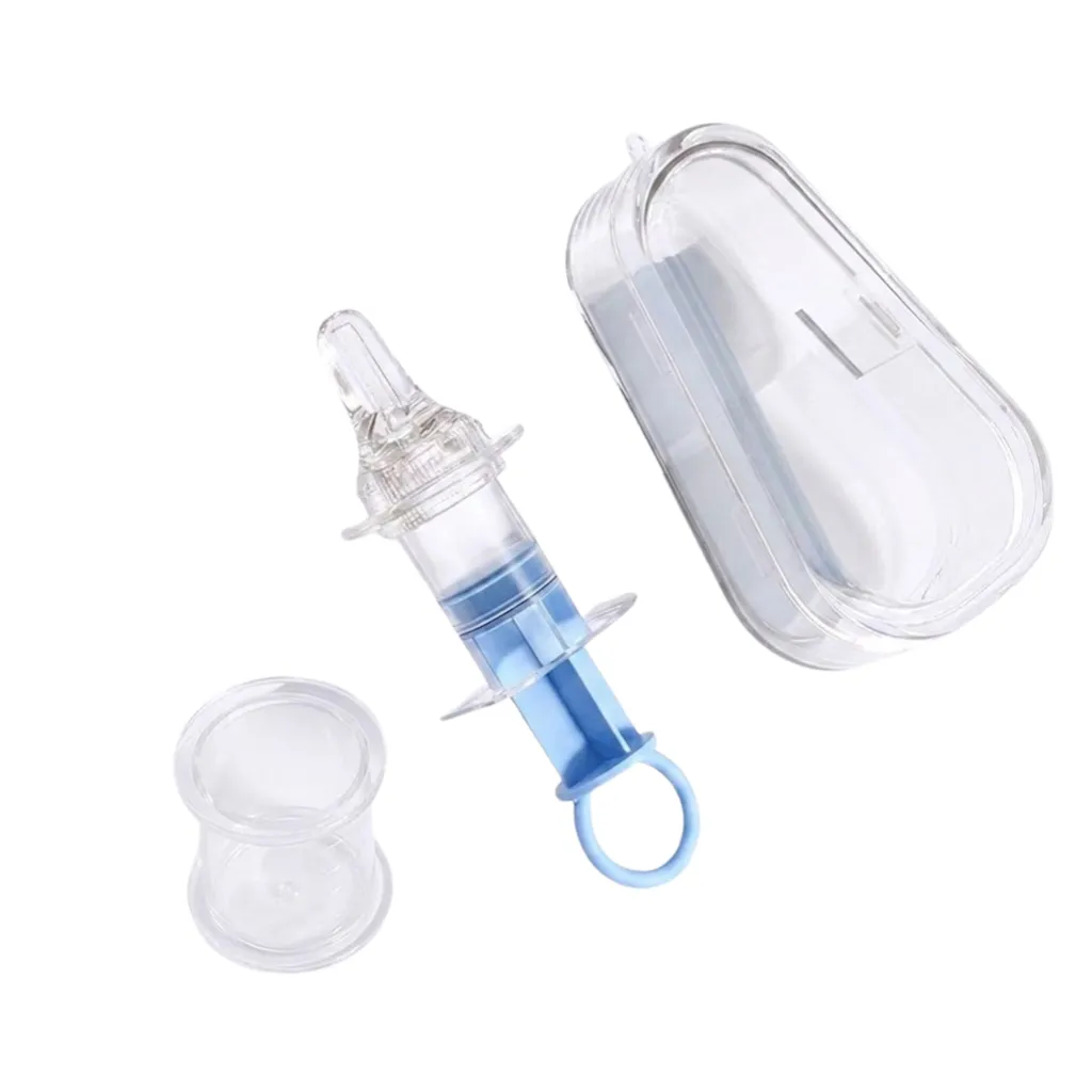 Infant Medicine Feeder & Storage Case Set - Blue