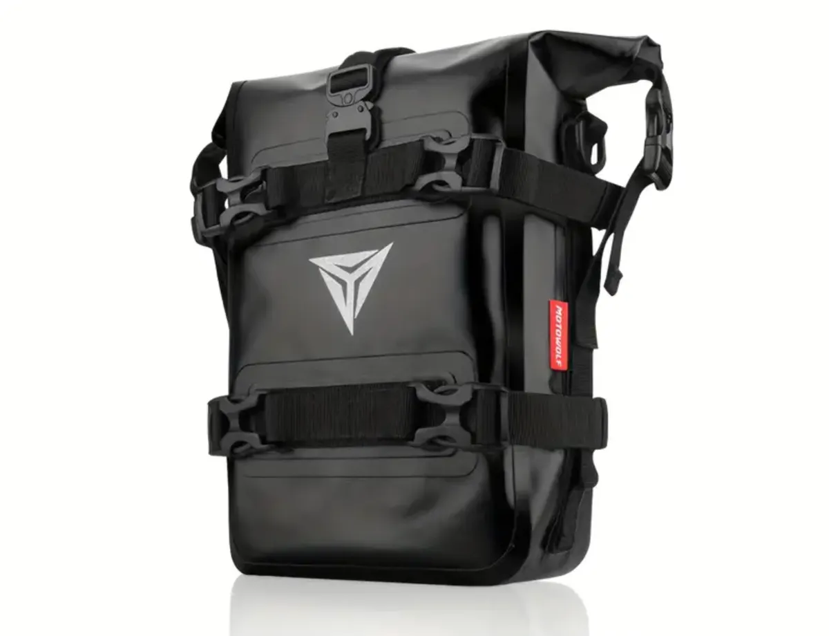Motowolf Waterproof 8L Motorcycle Bar Bag with Adjustable Strap
