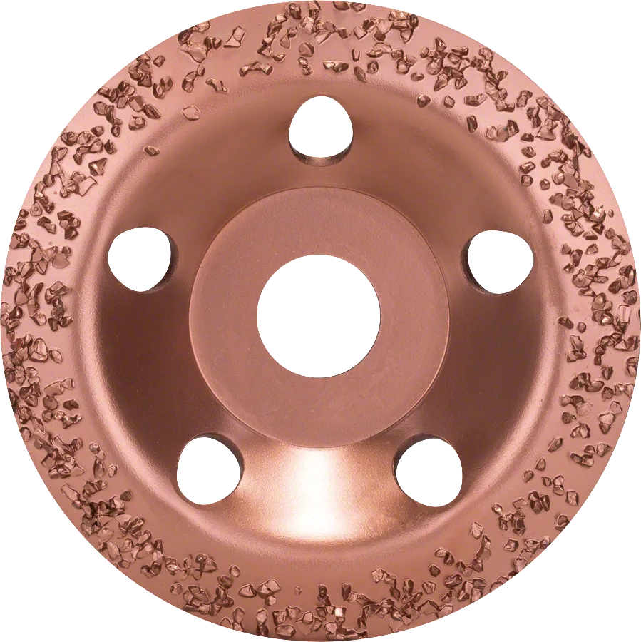 Tungsten carbide grinding head 115 x 22,23 mm, coarse, angled