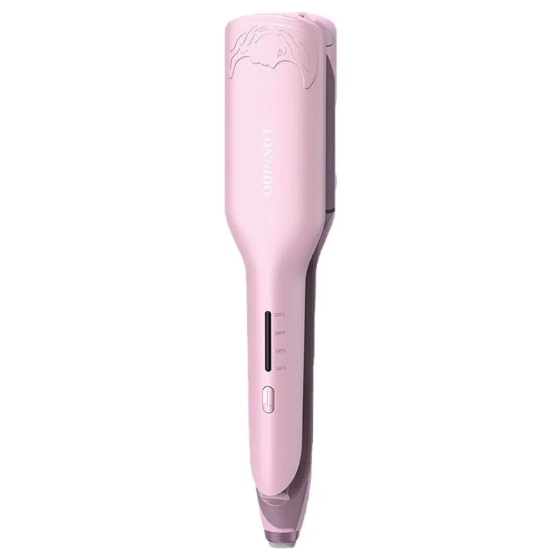 2-Barrel Deep Wave Curling Iron - Hair Crimper & Waver Tool - Pink