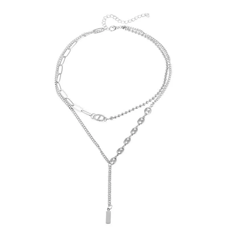 Niche Hip-Hop Style Minimalist Tassel Clavicle Necklace