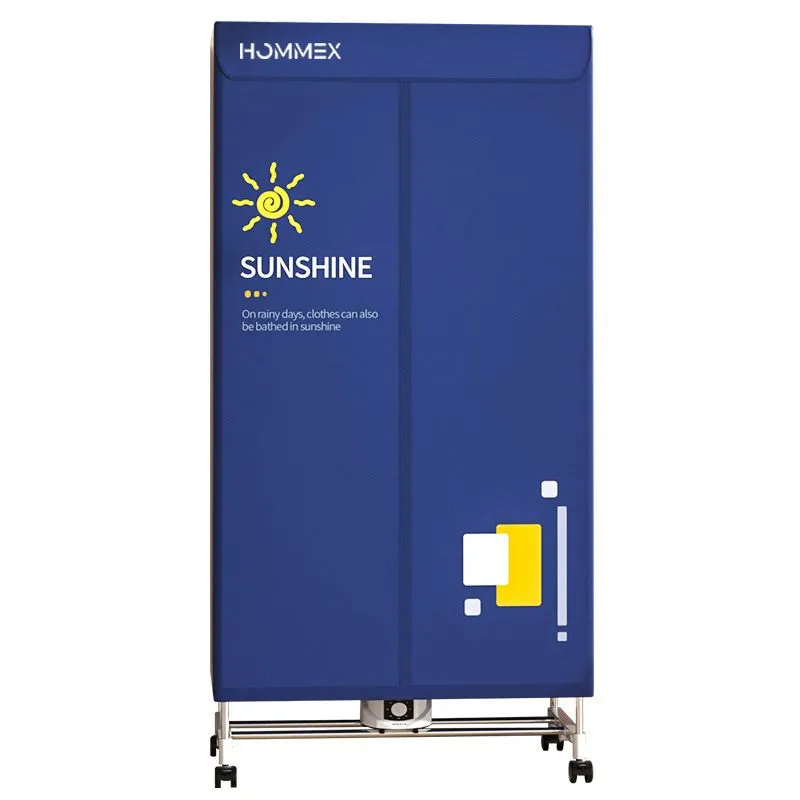 HOMMEX 1000W Clothes Dryer for Apartments - Large Capacity with Timer