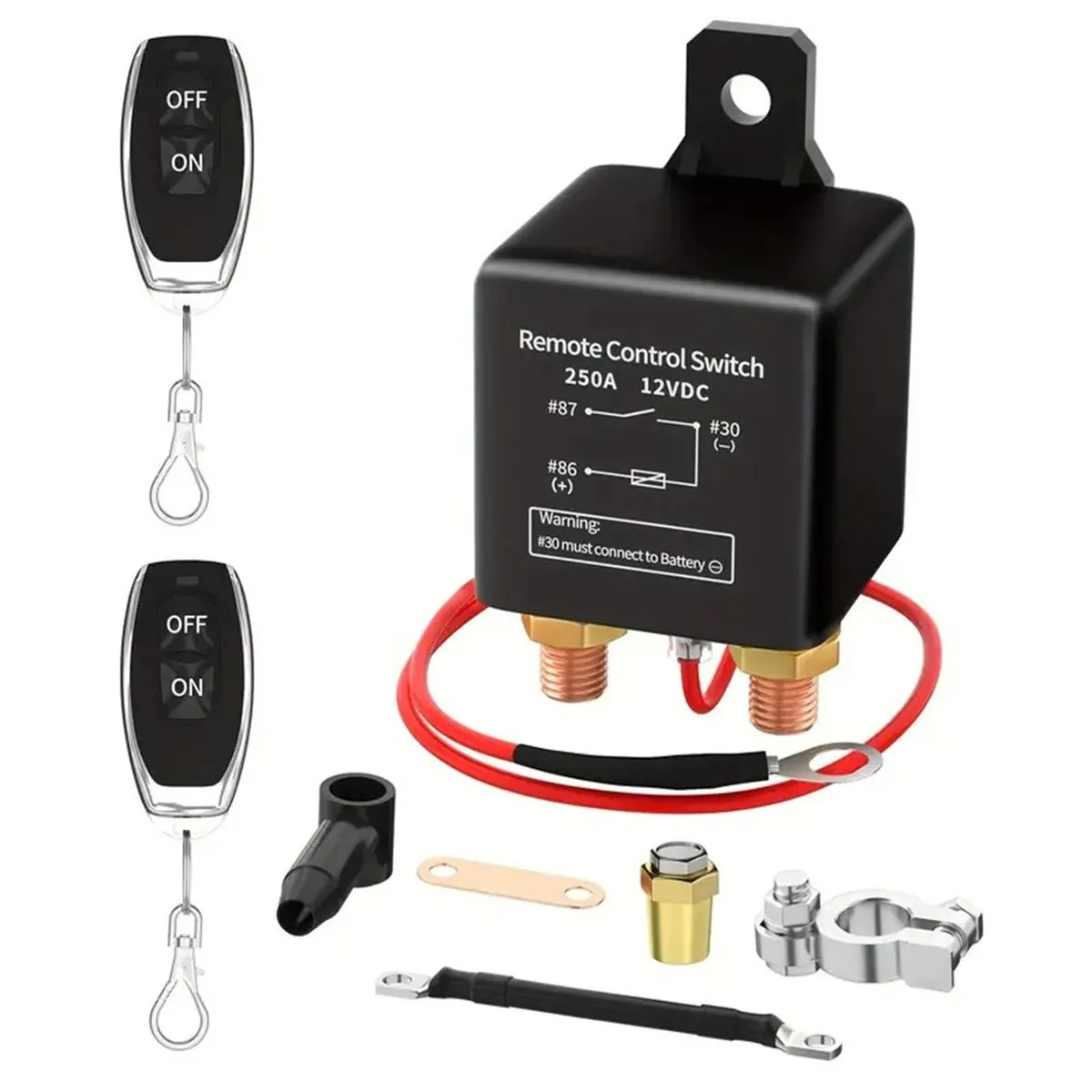 Remote Battery Disconnect Switch 250a, Anti-Theft Function